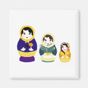 Russian Dolls Magnet