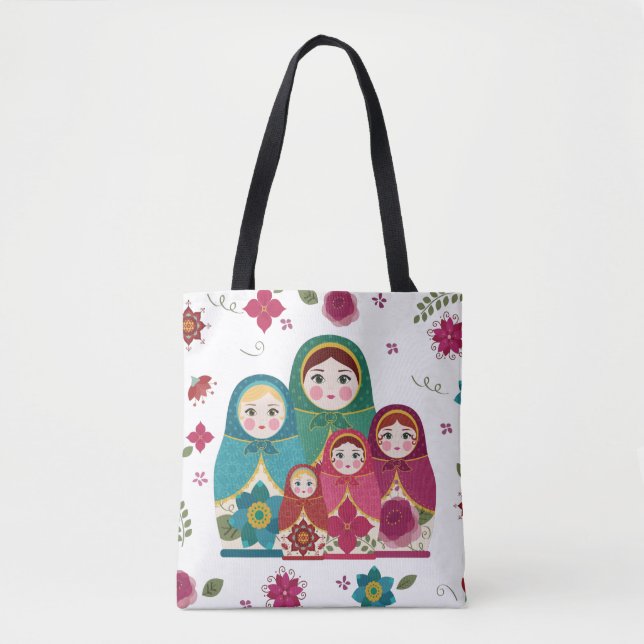 Russian Dolls Tote Bag (Front)