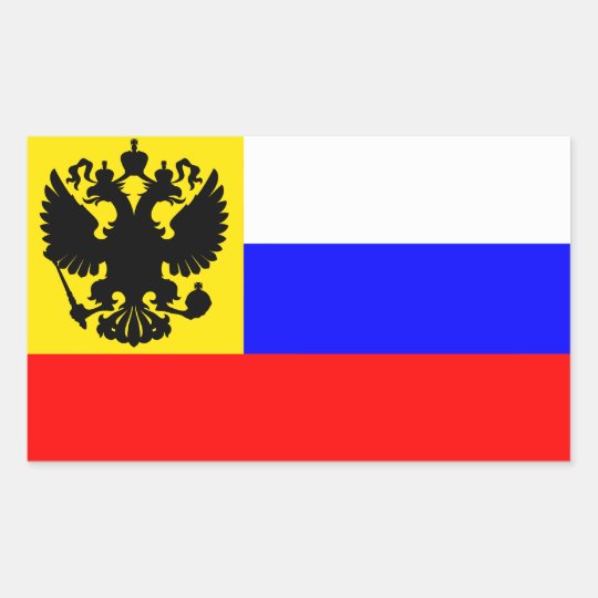 Russian Empire Flag Sticker Zazzle Ca