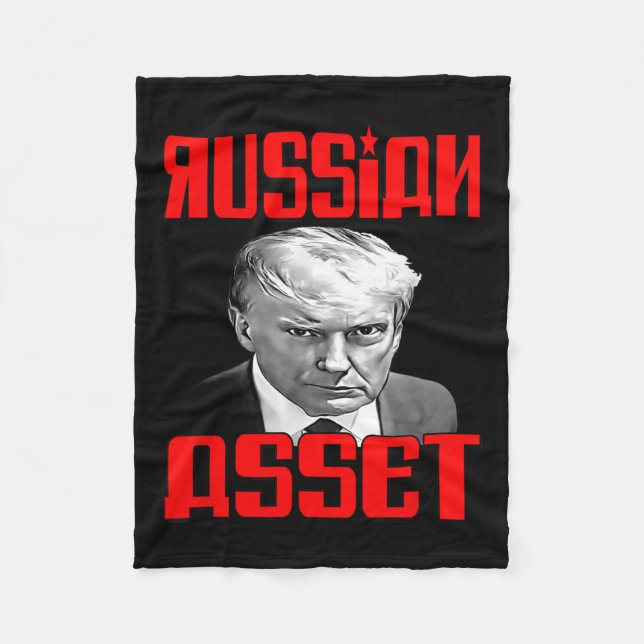 Russian Et - Trump  Fleece Blanket (Front)