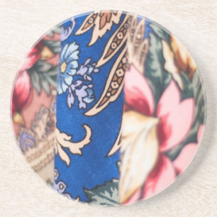 Russian fabric pattern coaster