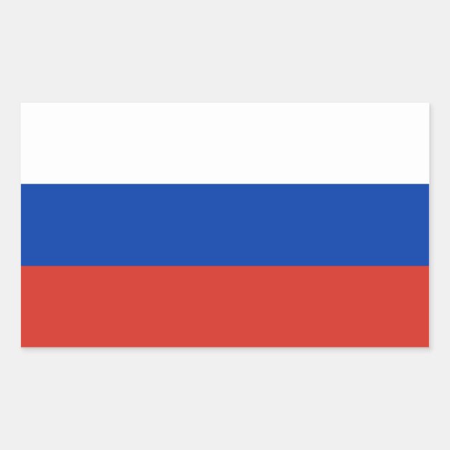 Russian Federation Flag Sticker (Front)
