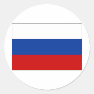 Russian Federation National Flag Classic Round Sticker