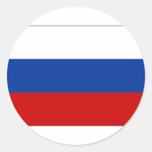 Russian Federation National Flag Classic Round Sticker