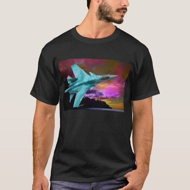 RUSSIAN FIGHTER - PILOT GEAR! T-Shirt (Front)