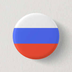 Russian Flag 1 Inch Round Button