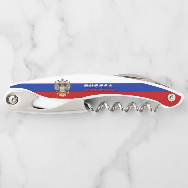 Russian flag-coat arms corkscrew (Front)