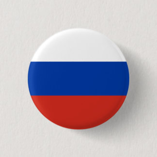 Russian Flag, Flag of Russia 1 Inch Round Button