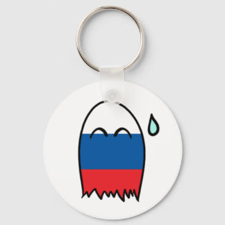 Russian Flag Ghostie Keychain