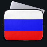 Russian Flag Laptop Sleeve<br><div class="desc">Elegant Laptop Sleeve with Flag of Russia. This product its customizable.</div>