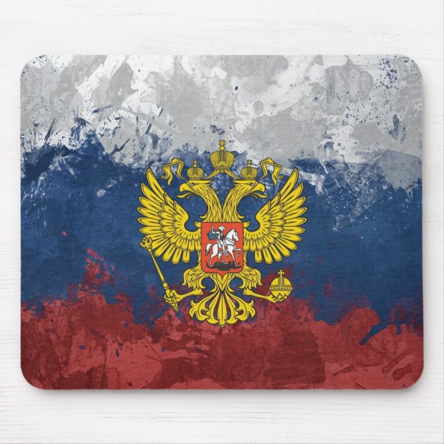 Russian flag mouse pad (Front)
