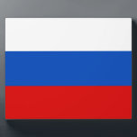 Russian Flag Plaque<br><div class="desc">Russian Flag. Great flag of Russian Federation</div>