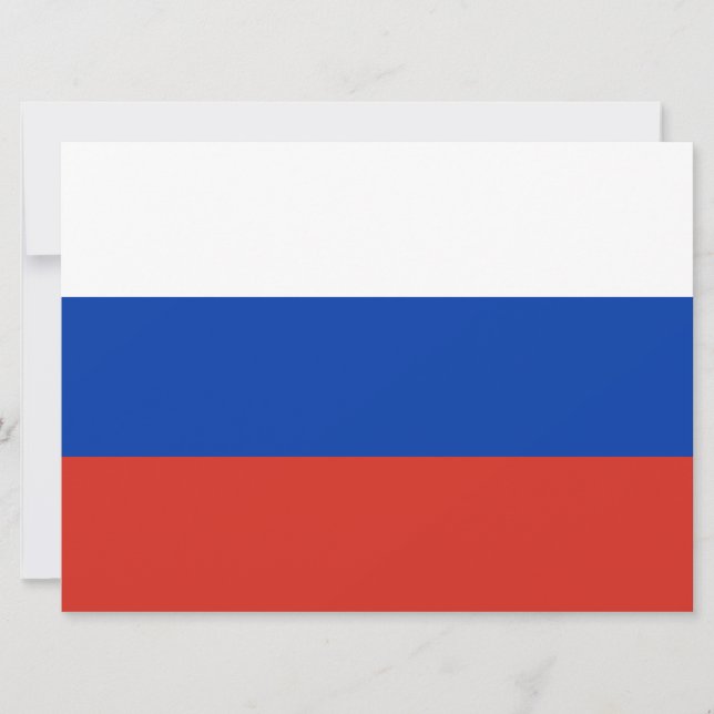 Russian Flag (Russia) Card (Front)