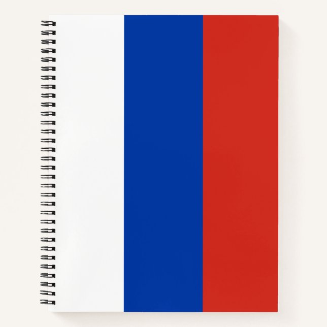 Russian Flag (Russia) Notebook (Front)