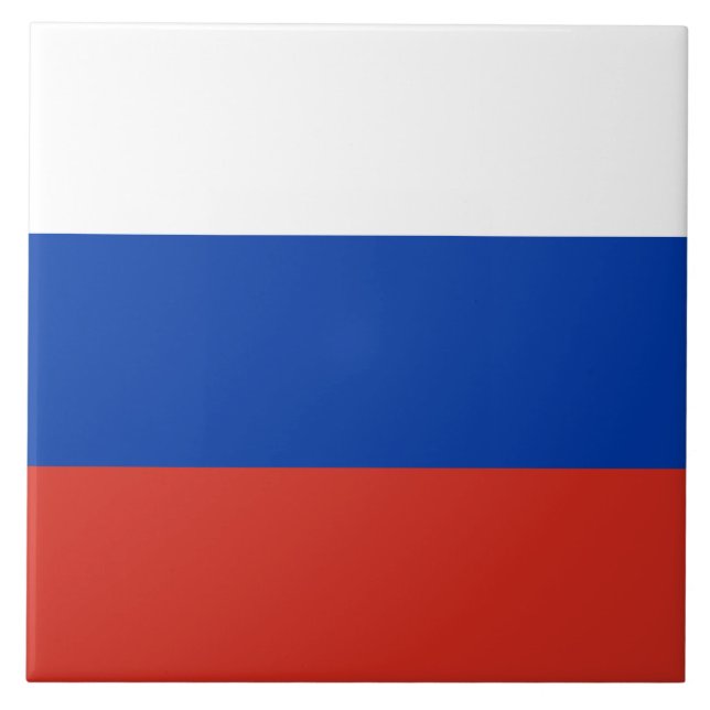 Russian Flag (Russia) Tile (Front)