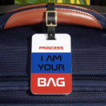 Russian Flag & Russia travel /Personalized Bag Luggage Tag<br><div class="desc">Luggage Tags: Russia & Russian flag - Love my country - travel world,  dream holiday,  national patriots,  sports fans / Find your bag easily - personalize with your name.</div>