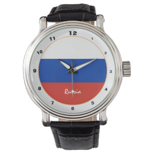 Russian Flag & Russia trendy fashion /design watch