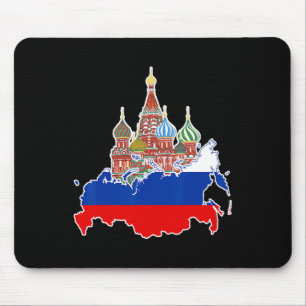 Russian Flag Shirts Kids Russian Soccer Fan, Russi Mouse Pad