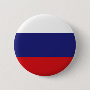 Russian Flag T-shirts and Gifts 2 Inch Round Button