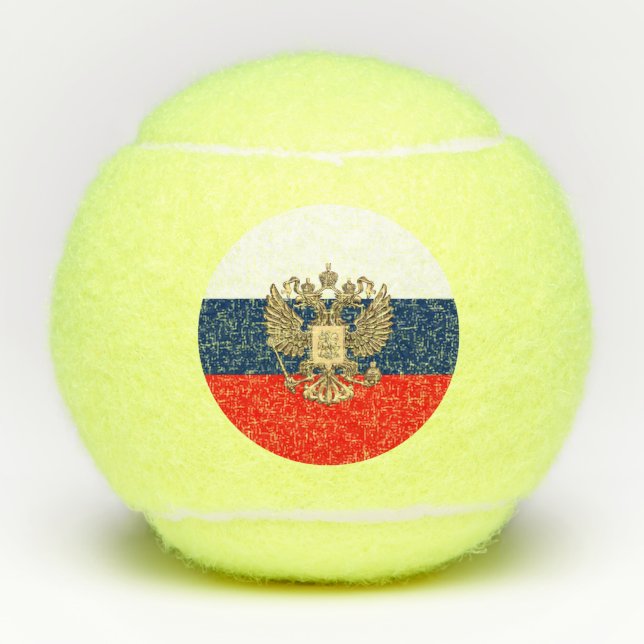 Russian flag tennis balls (Front)