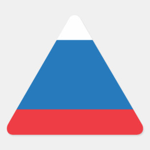 Russian Flag Triangle Sticker