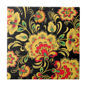 RUSSIAN FOLK ART TILE
