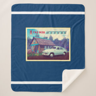 Russian GAZ M-20 Car And Dacha Sherpa Blanket