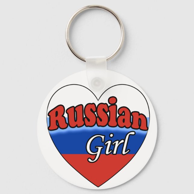 Russian Girl Keychain (Front)