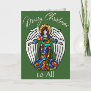 Russian Icon Guardian Angel Holiday Card