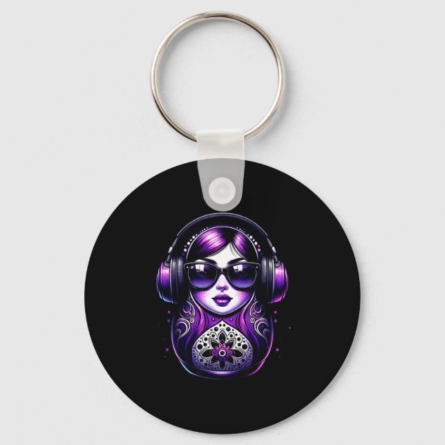 Russian Matryoshka Music Russia Russian Matryoshka Keychain (Front)