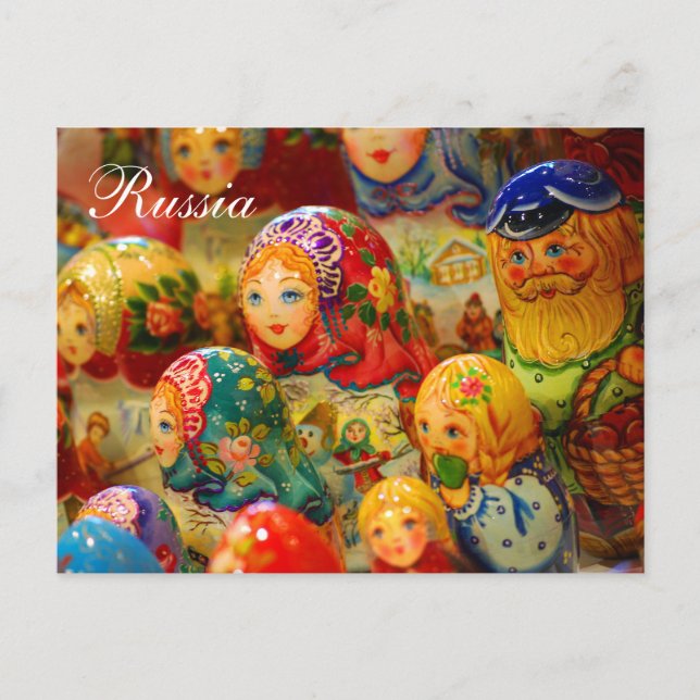 Russian matryoshka's Postcard (Front)