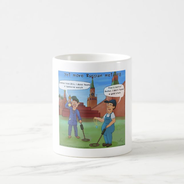 Russian Metal-Ing Funny Mugs by Rick London (Center)