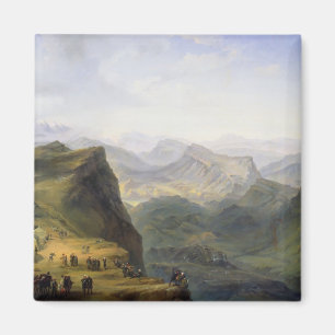 Russian Military Camp in Dagestan, 1895 Magnet