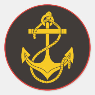 Russian Naval Infantry (Marines) Classic Round Sticker