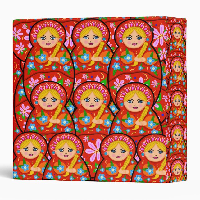 Russian Nesting Doll - Matryoshka Binder (Back/Spine)