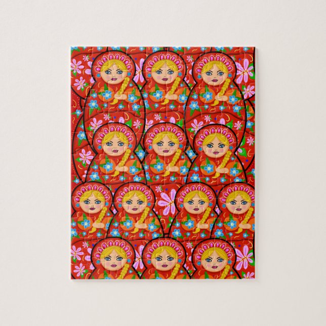 Russian Nesting Doll - Matryoshka Jigsaw Puzzle (Vertical)