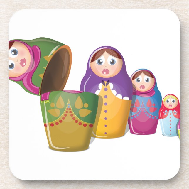 Russian Nesting Dolls Coaster (Front)