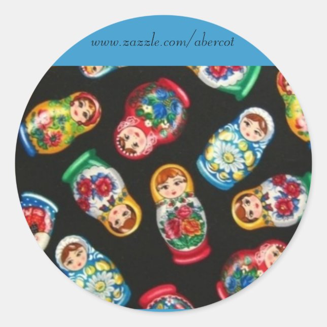 Russian Nesting Dolls Stickers (Front)