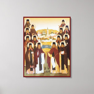 Russian orthodox church icon canvas print