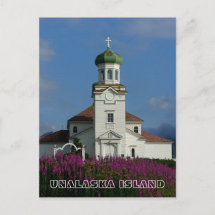 Russian Orthodox Church~ Unalaska, AK Postcard