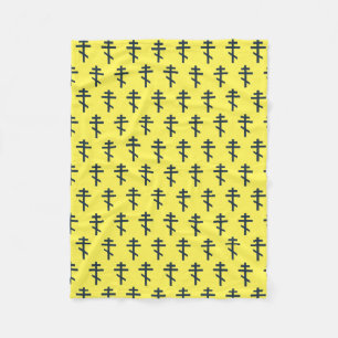 Russian Orthodox cross Fleece Blanket