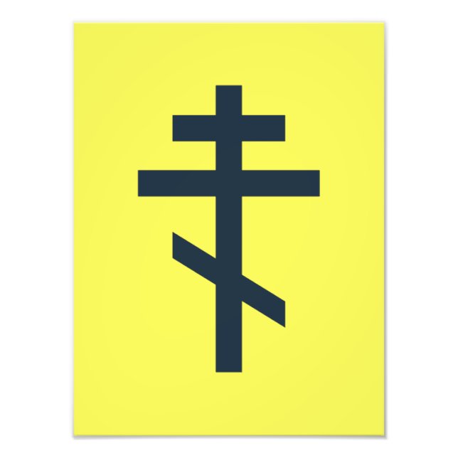 Russian Orthodox cross Photo Print (Front)