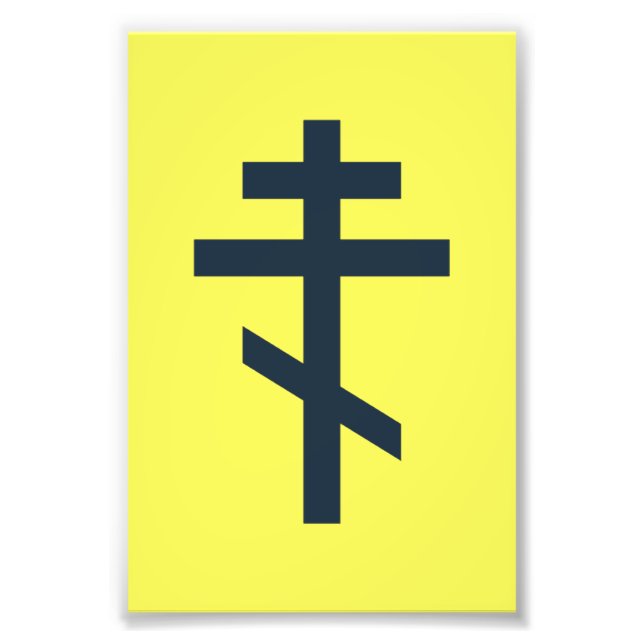 Russian Orthodox cross Photo Print (Front)