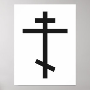 Russian Orthodox Cross Poster