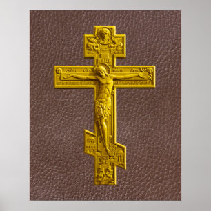 Russian orthodox cross poster