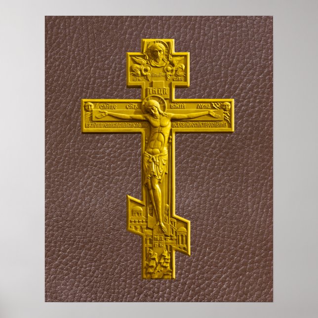 Russian orthodox cross poster (Front)