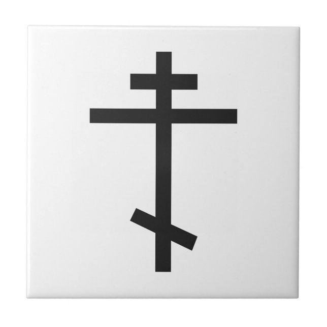 Russian Orthodox Cross Tile (Front)