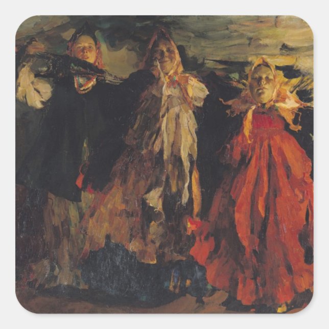 Russian Peasants, 1902 Square Sticker (Front)