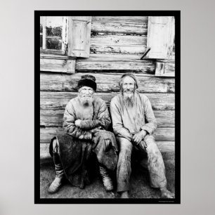 Russian Peasants Log Cabin 1895 Poster