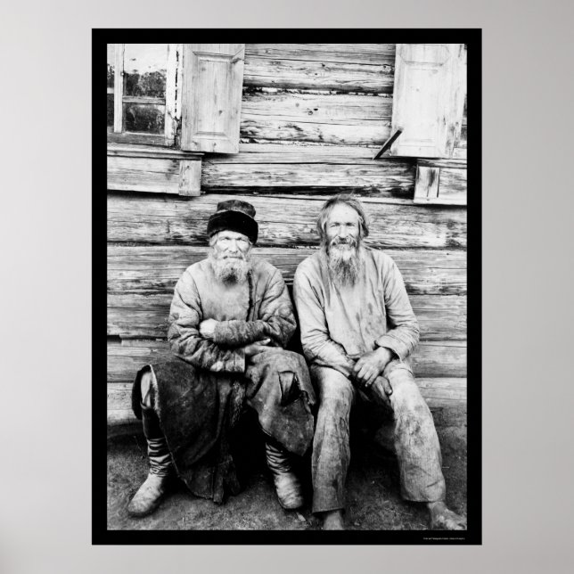 Russian Peasants Log Cabin 1895 Poster (Front)